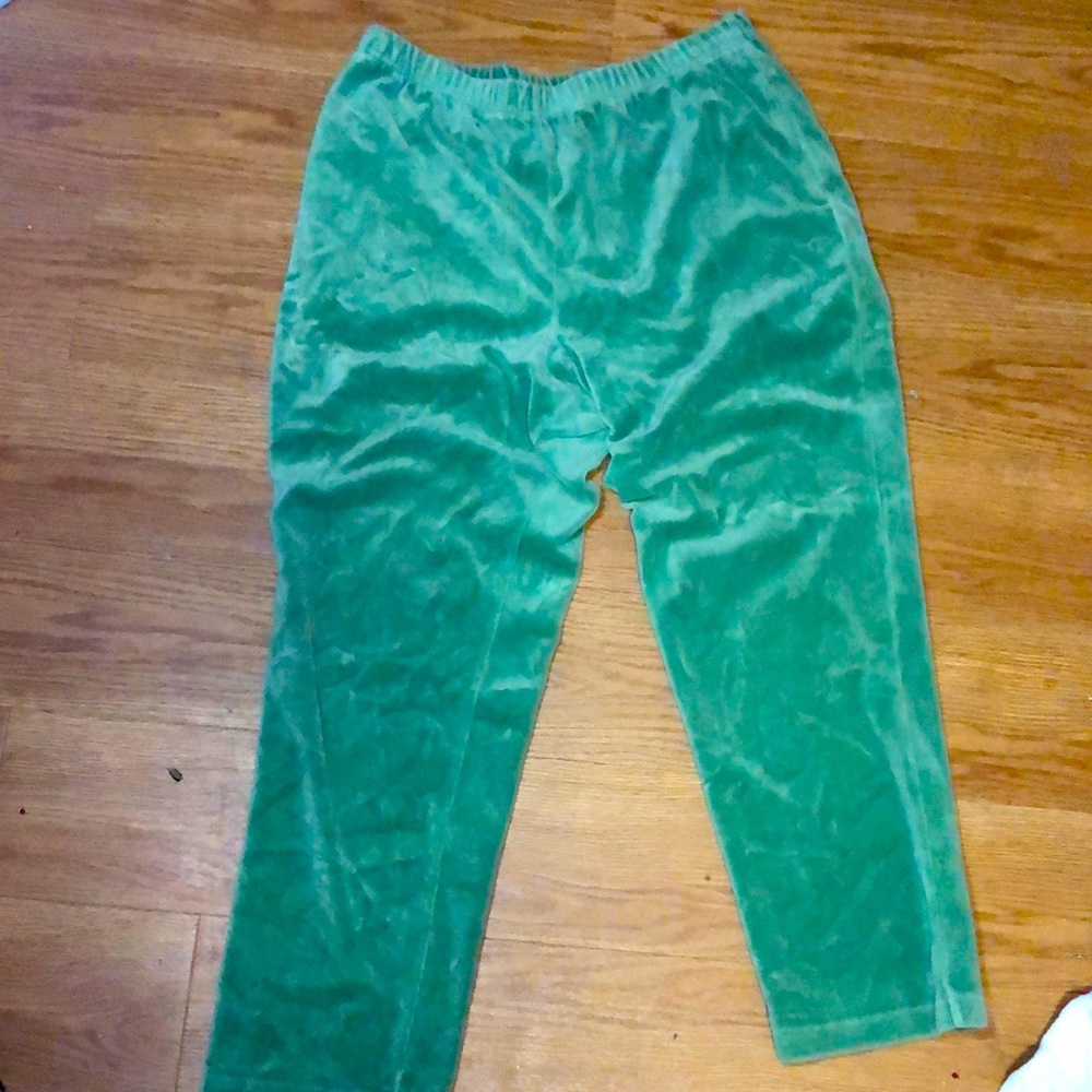 Green size petite large sweatpants
